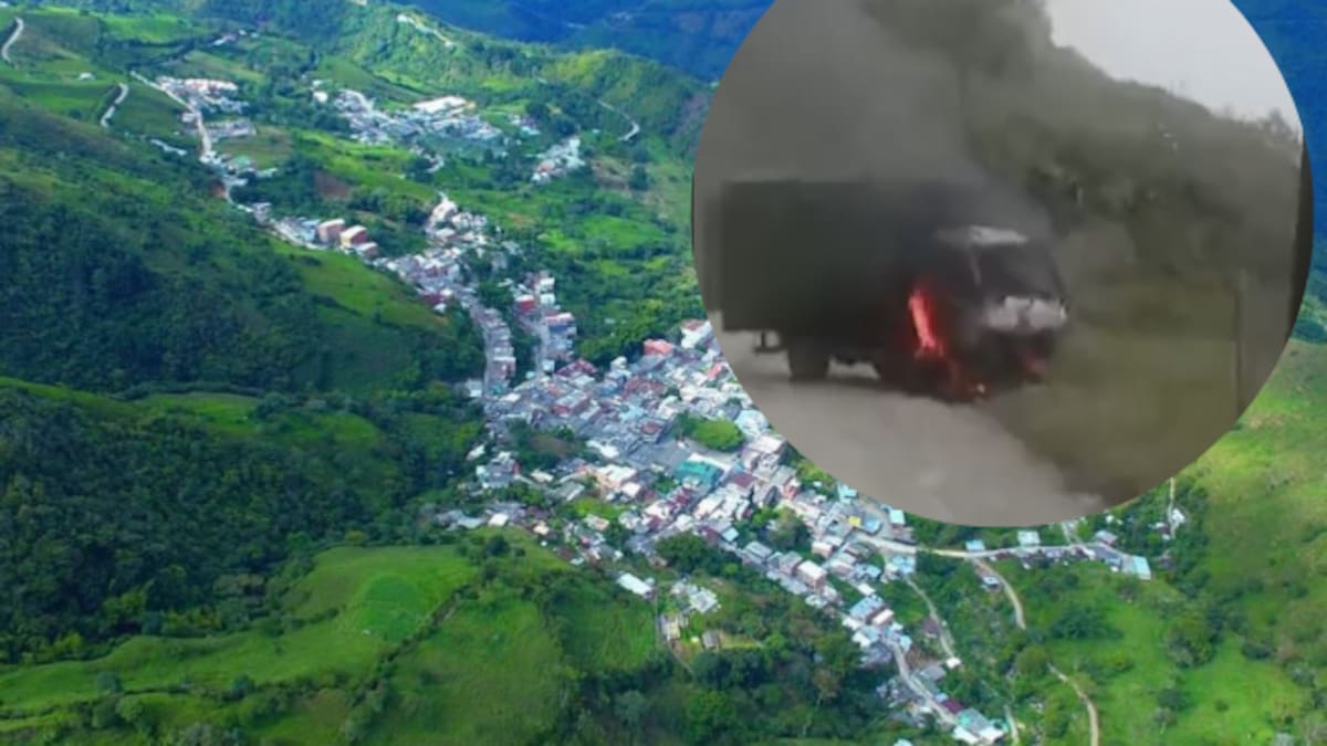 Señalan al Clan del Golfo como responsable de la incineración de un camión en Briceño