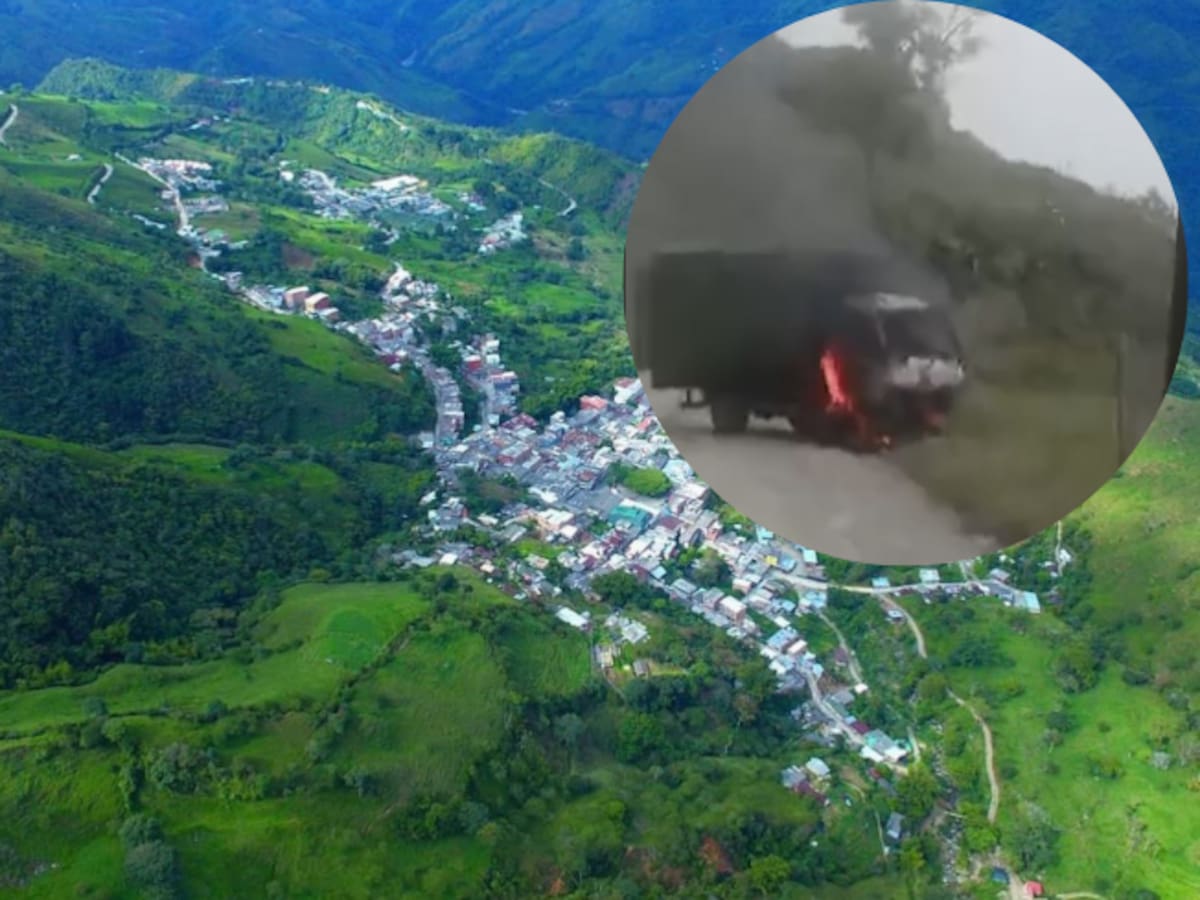 Señalan al Clan del Golfo como responsable de la incineración de un camión en Briceño