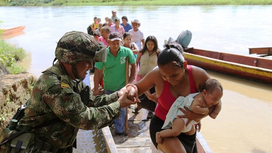 Ordenan nueva evacuación tras filtración en uno de los túneles de Hidroituango. Foto: Agencia EFE