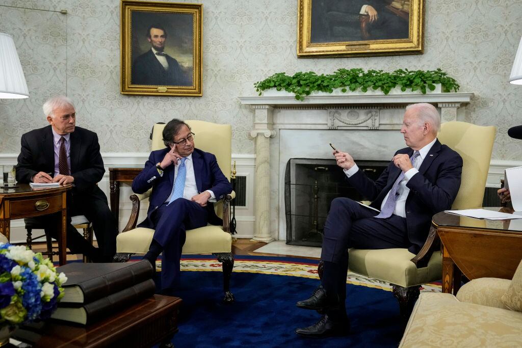 Reunión entre Joe Biden y Gustavo Petro. Foto: Getty Images.