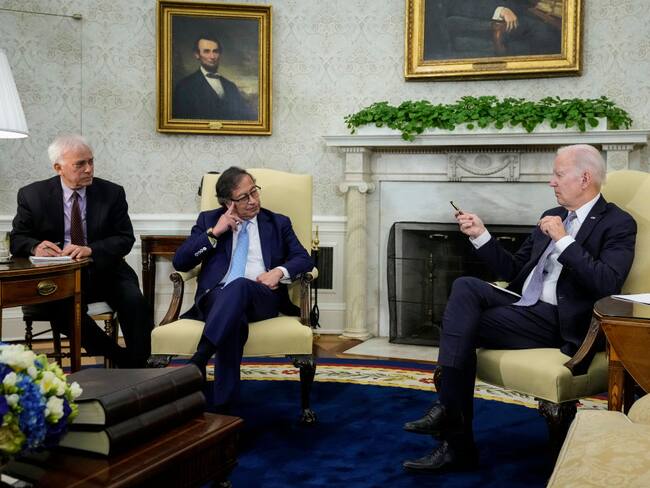 Reunión entre Joe Biden y Gustavo Petro. Foto: Getty Images.