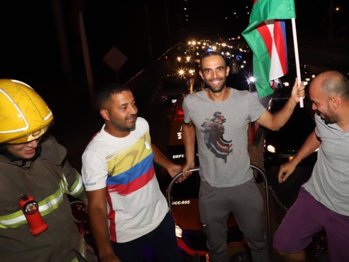 Juan Sebastián Cabal, recibido como héroe en Cali