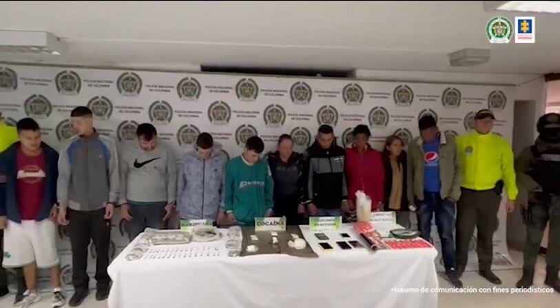 Autoridades dan golpe estructural a ‘Los Pochos’, presuntos responsables de sicariato y tráfico de estupefacientes en Soacha, Cundinamarca. / Cortesía Fiscalía