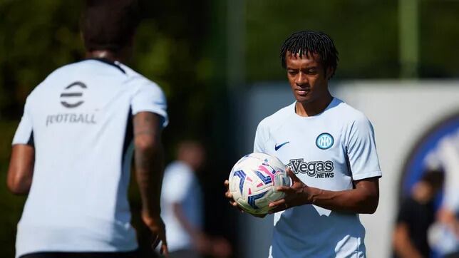 Juan Guillermo Cuadrado en pretemporada con el Inter de Milán / Inter MIlan