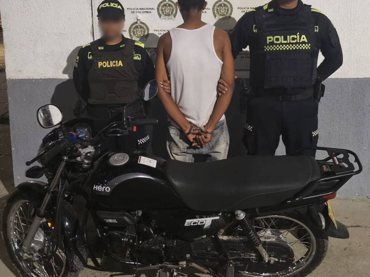 Tres motos robadas recuperadas y un capturado dejaron operativos de la Policía en Cartagena