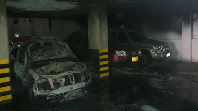 Incendio en el edificio San Giorgio