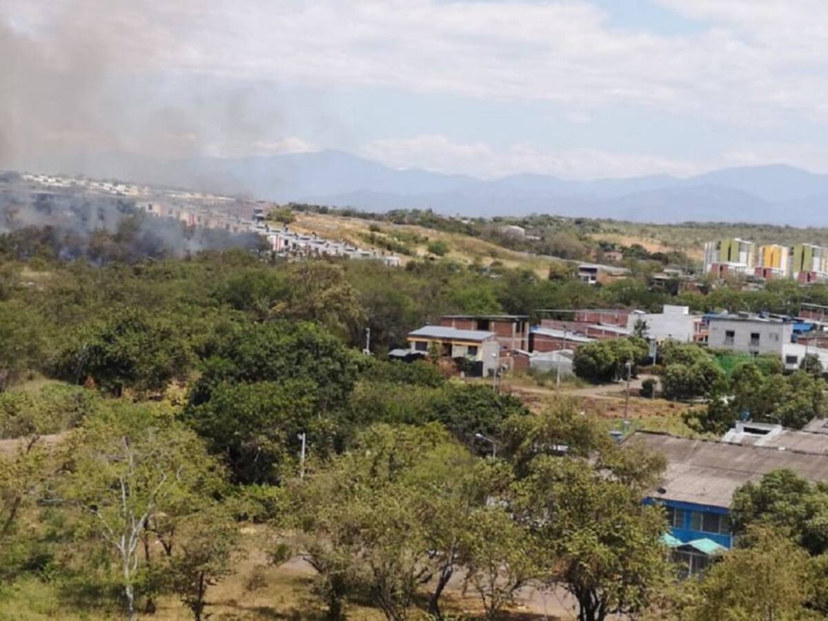 Altas temperaturas generaron incendios forestales en Neiva