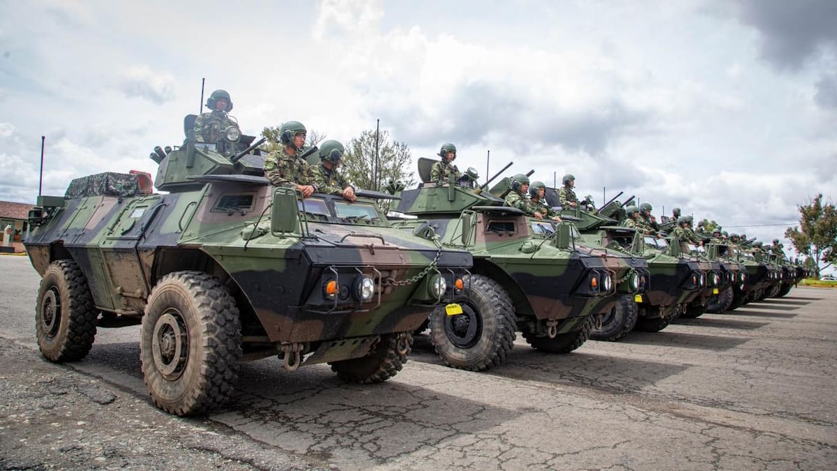 El Ejército desplegó nuevos vehículos blindados para reforzar la seguridad en Cauca