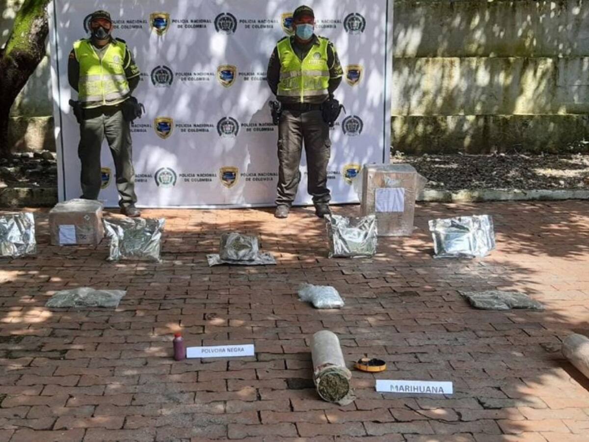 Decomisada encomienda con marihuana en las vías de Caldas