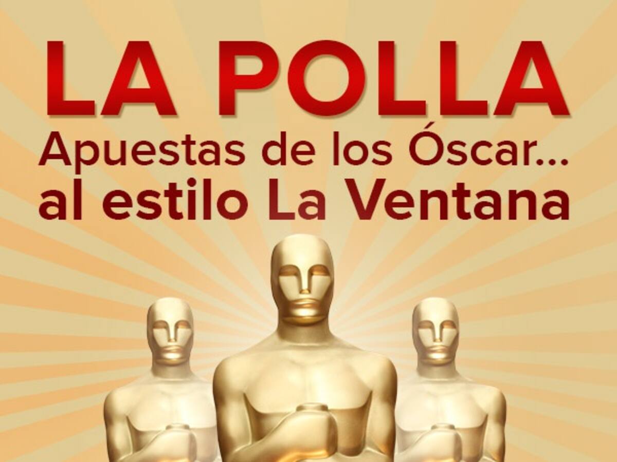 Los ganadores de la polla de La Ventana sobre los Premios Óscar