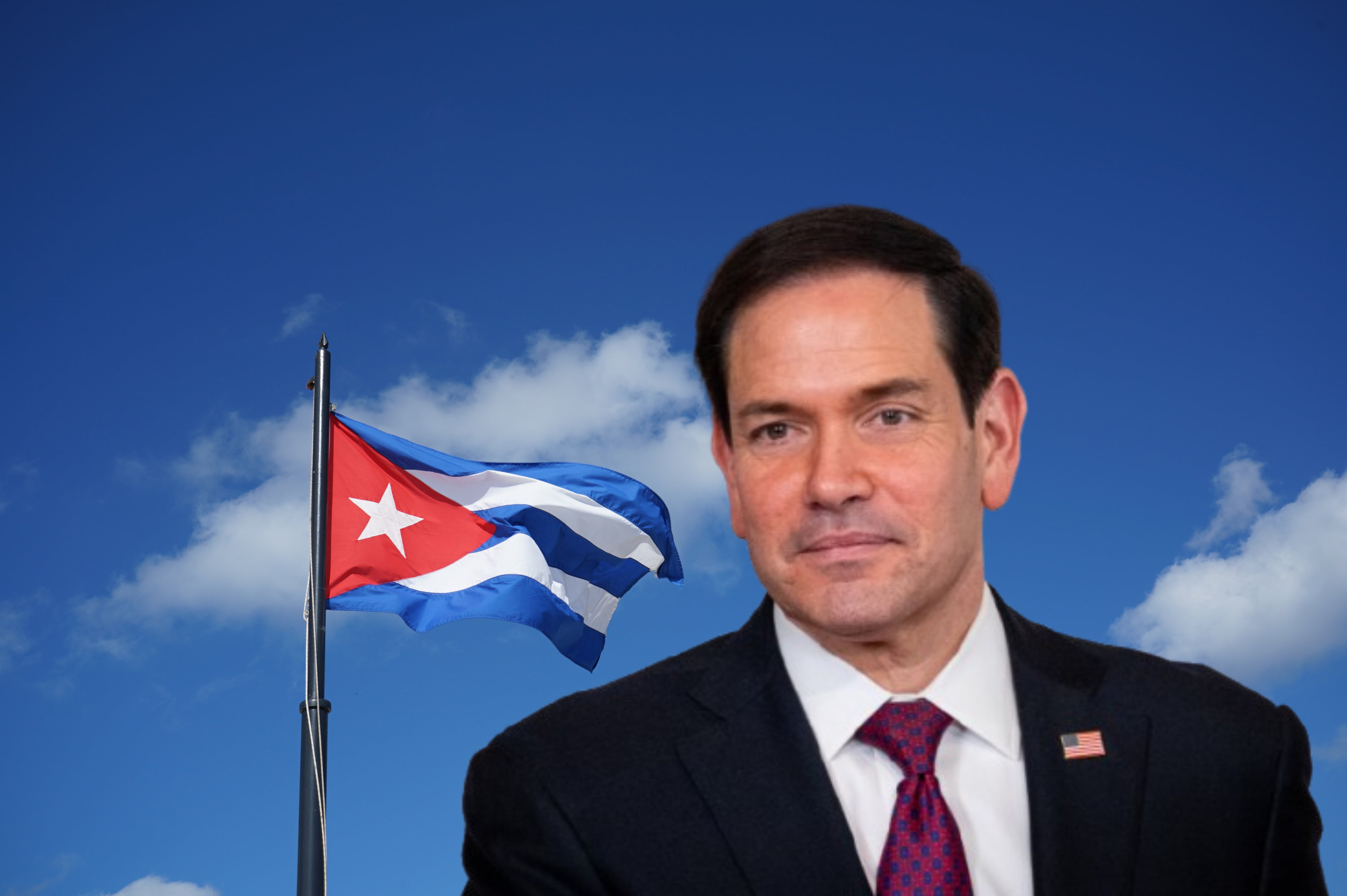 Imagen de referencia. Marco Rubio - Bandera Cuba: Getty Images.