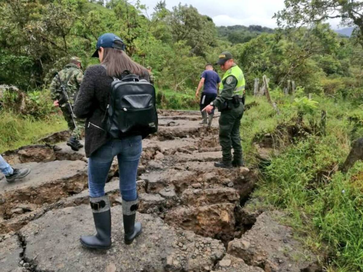Corpoboyacá evalúa riesgo de avalancha por quebradas represadas en Boyacá