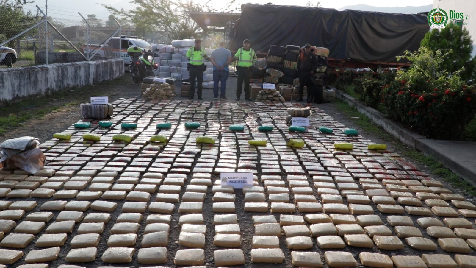 Marihuana decomisada