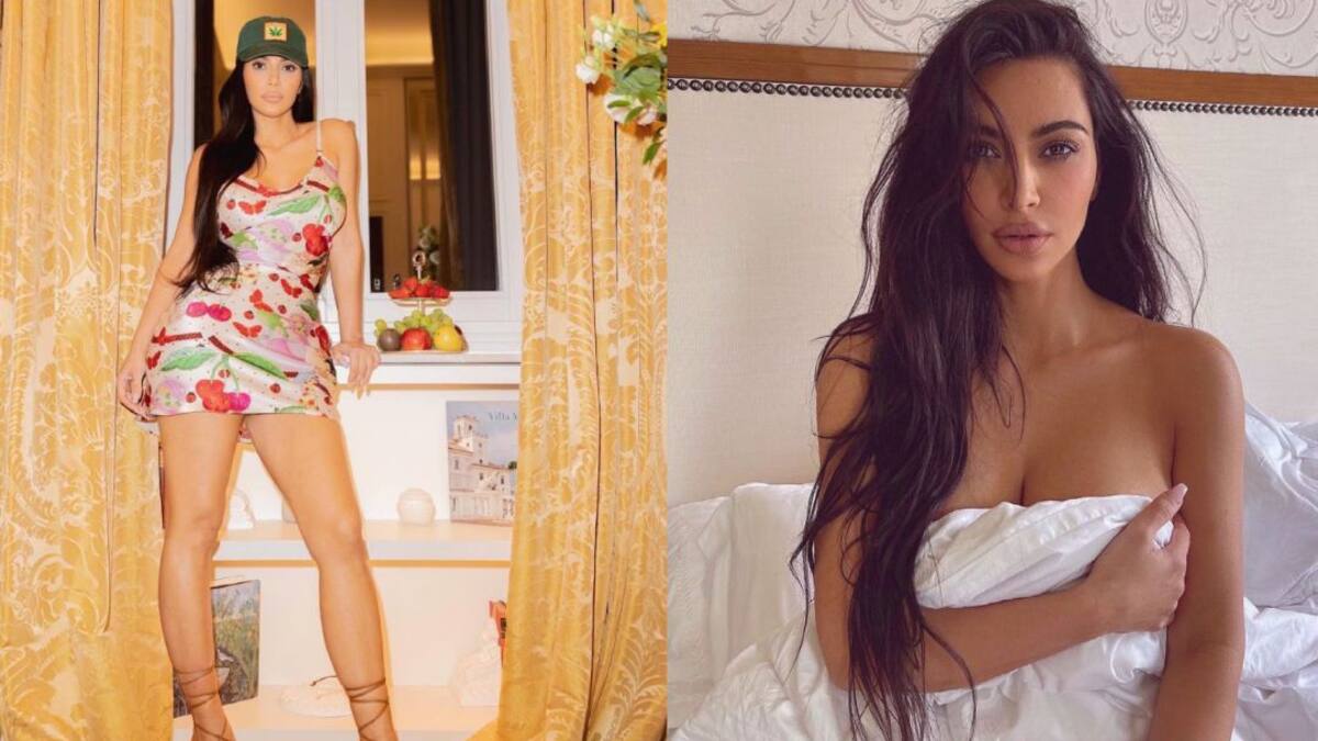 “Uuututuyyyy”: Kim Kardashian y su diminuto bikini morado