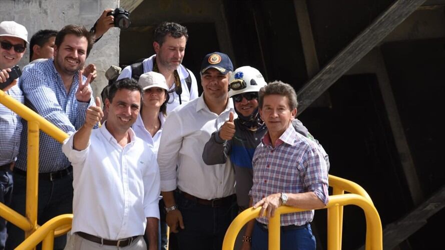 El presidente electo Iván Duque visitó las obras de HidroItuango. Foto: