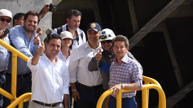 El presidente electo Iván Duque visitó las obras de HidroItuango. Foto: