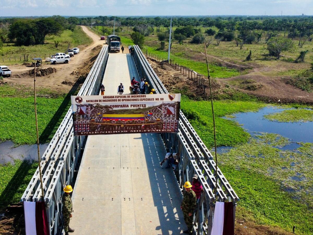 UNGRD inaugura en Concordía el puente militar de la economía, el desarrollo y el turismo