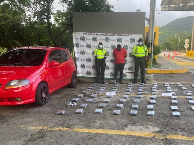 Agentes de tránsito han decomisado media tonelada de droga en Santa Marta
