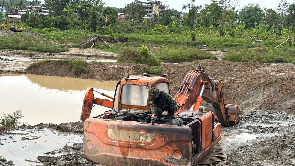 Golpe a la minería en Nariño: el Ejército inhabilitó tres infraestructuras para extraer oro