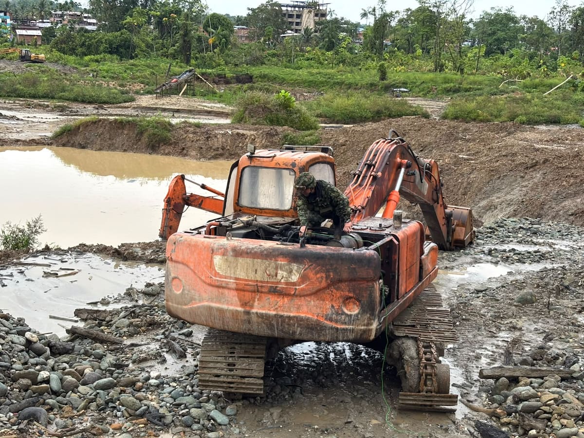 Golpe a la minería en Nariño: el Ejército inhabilitó tres infraestructuras para extraer oro