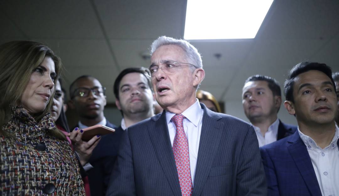 El expresidente Uribe se refirió al escándalo de Piedad Cordoba. Foto: Colprenssa