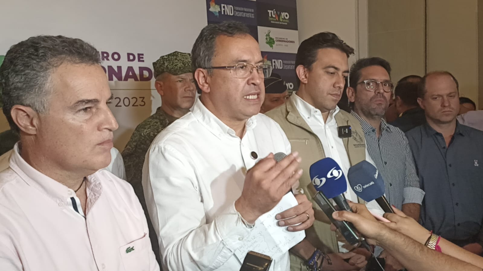 Alfonso Prada, Ministro del Interior en la cumbre de gobernadores en el Quindío