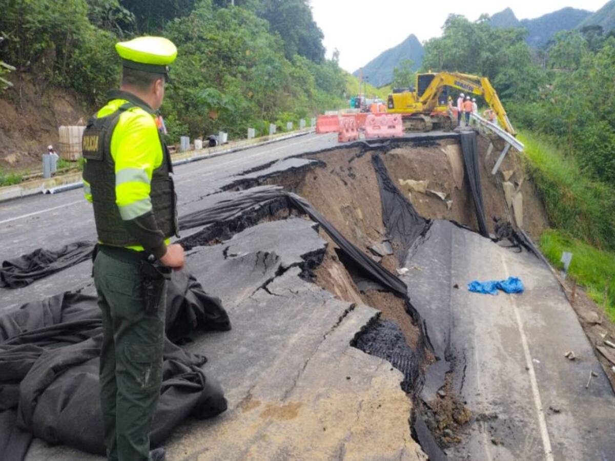 Colapsó la nueva vía Bucaramanga - Barrancabermeja