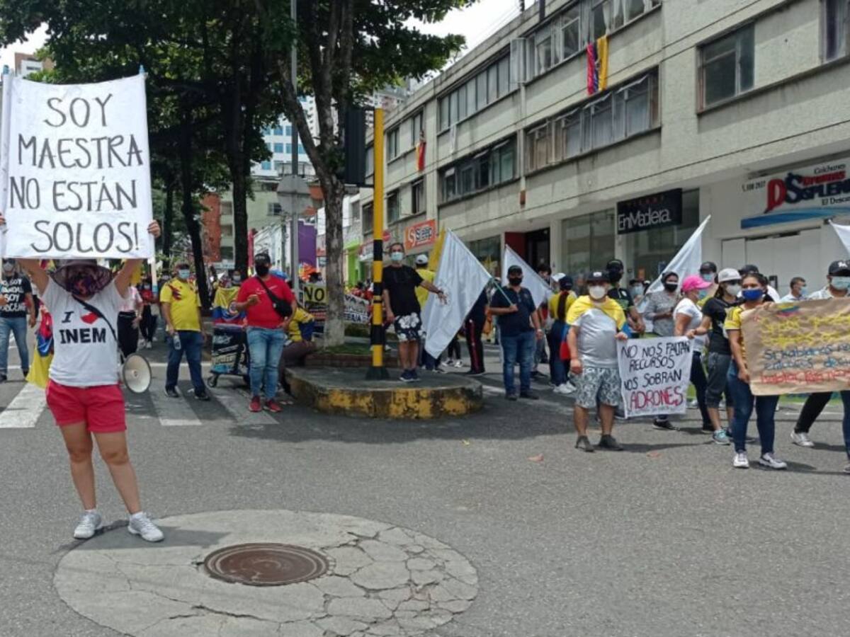 Otra semana de marchas y plantones en Bucaramanga