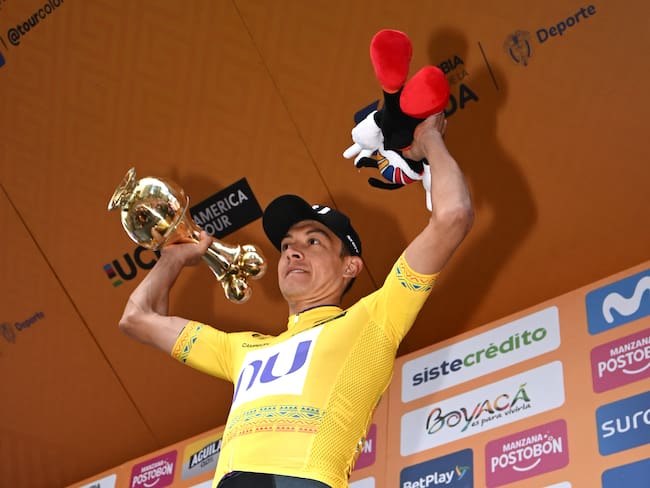 Rodrigo Contreras se quedó con el Tour Colombia 2024. (Photo by Maximiliano Blanco/Getty Images)