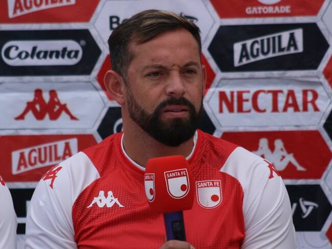 Matías Mier, nuevo jugador de Santa Fe, en El Alargue