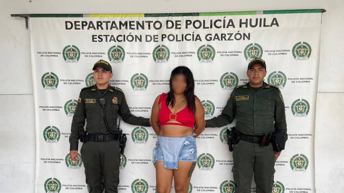 En Garzón capturan mujer en la puerta del penal cuando pretendía ingresar estupefacientes