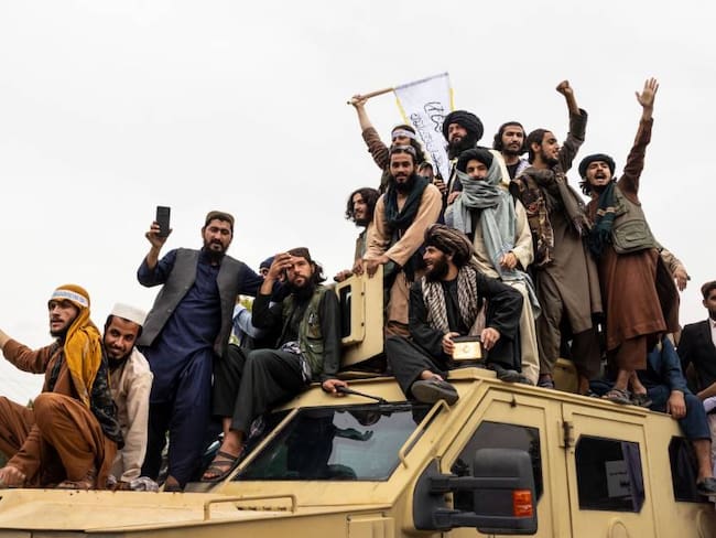 Talibanes en Afganistán.            Foto: Getty 
