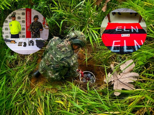 Caleta del ELN en Cocorná- fotos Cuarta Brigada