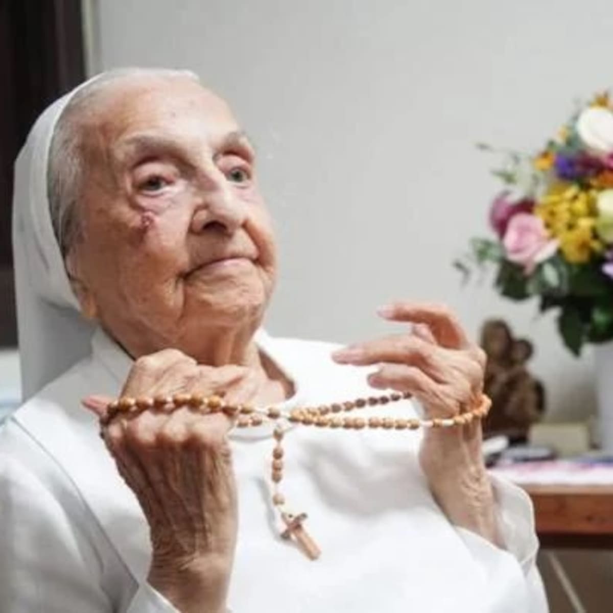 La monja brasileña Inah Canabarro, la persona más longeva del mundo, falleció hoy a los 116 años