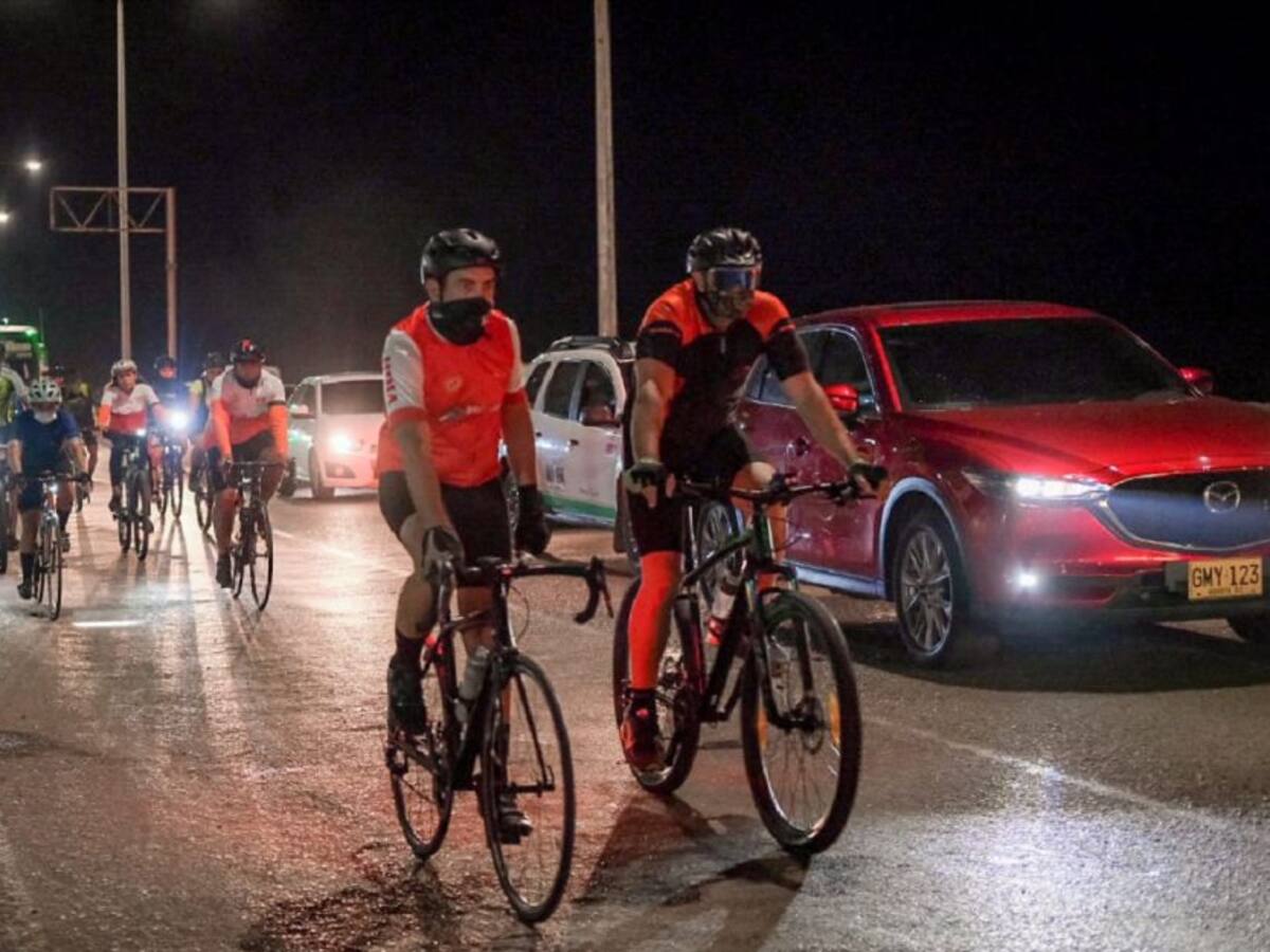 Se realizó nueva jornada nocturna de ‘Martes de Bici’ en Cartagena