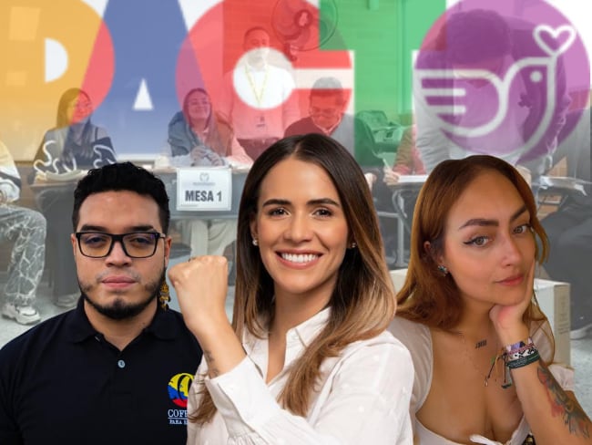 Mafe Carrascal, Hernán Muriel, Lalis Smile, Logo Pacto Histórico (Fotos: Tomadas de redes sociales); Consulta 26 de Octubre (Colprensa).