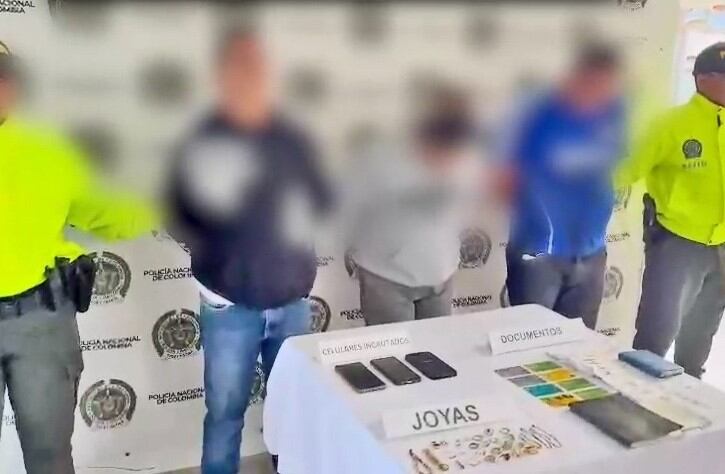 Desmantelan banda dedicada a hurto con escopolamina. Foto: Policía Antioquia