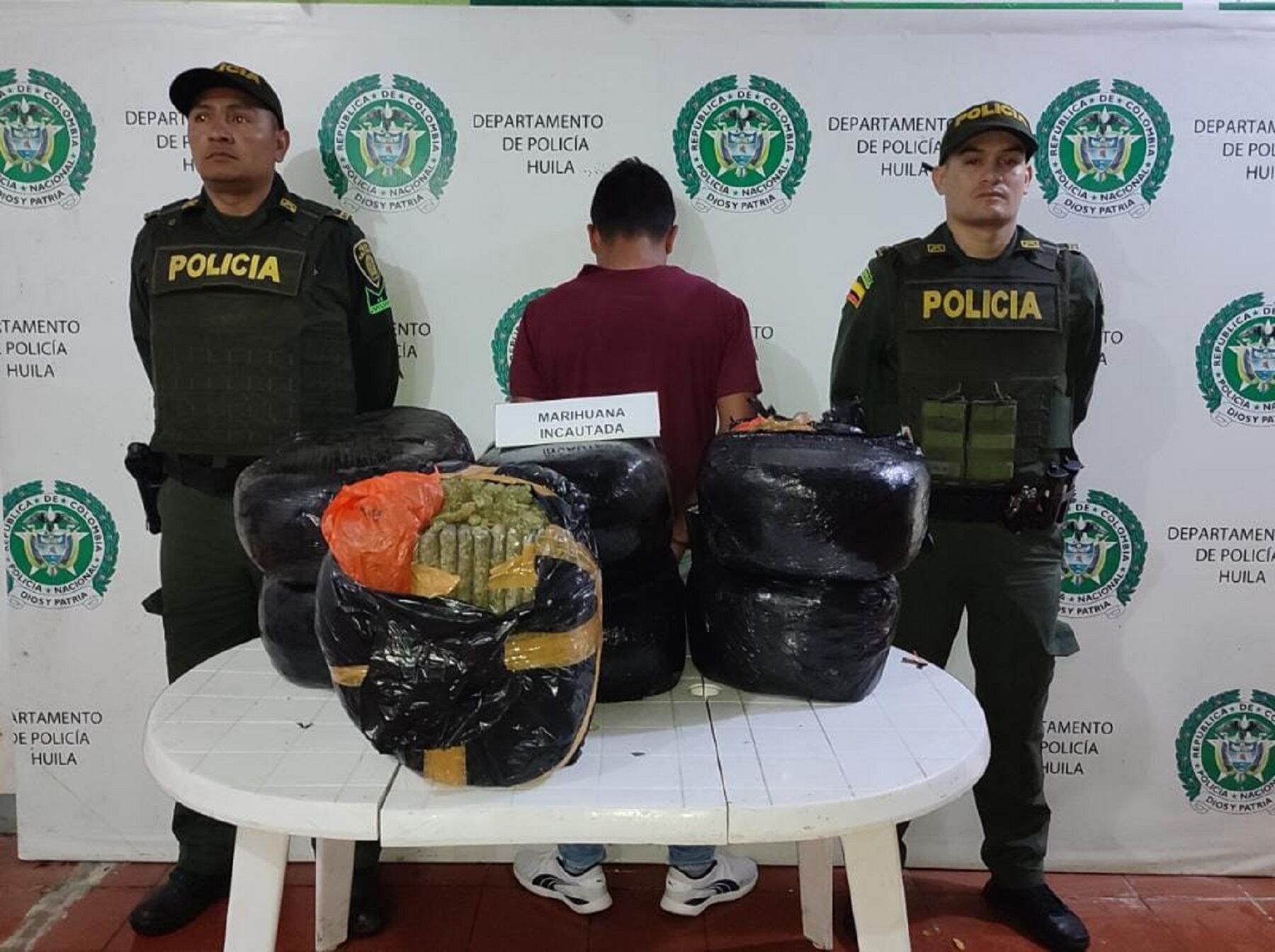 Golpe en vías del Huila a bandas del narcotráfico