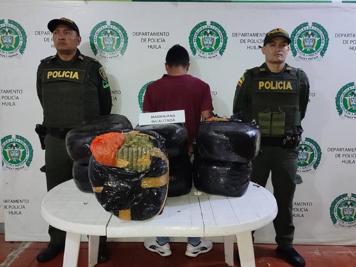 Golpe en vías del Huila a bandas del narcotráfico