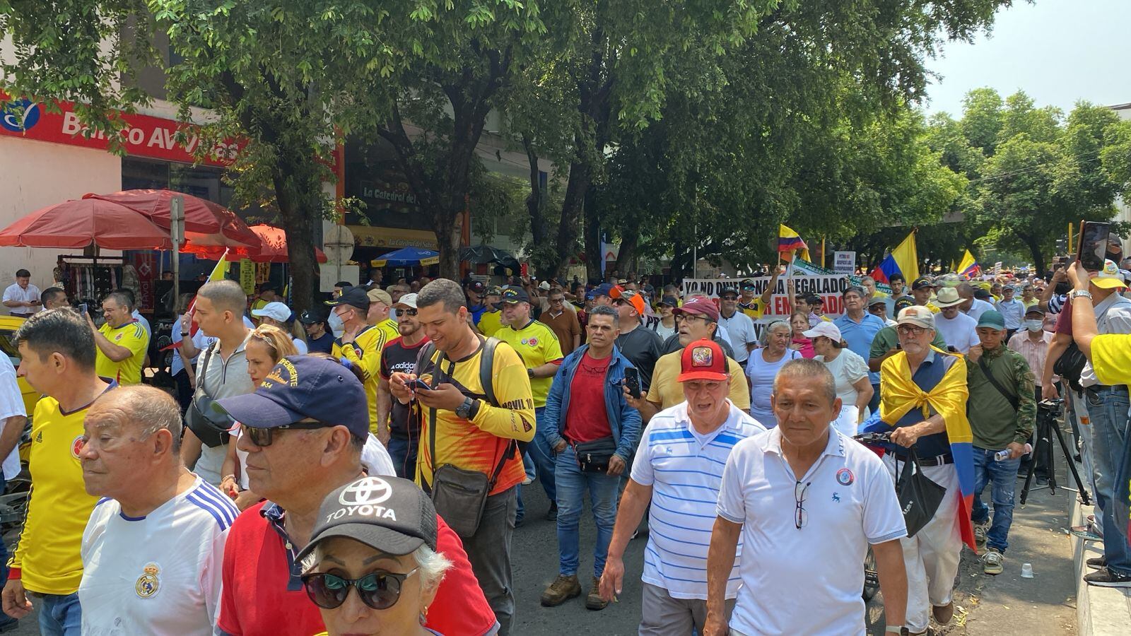 Marchas en contra del gobierno nacional en Cúcuta. Foto: Archivo Caracol Radio.