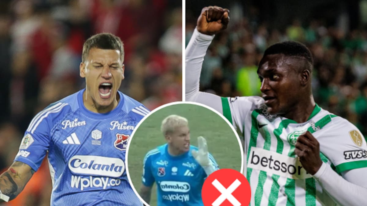 Escándalo en Medellín vs Nacional: Aguerre podría recibir dura sanción por polémico gesto a Viveros