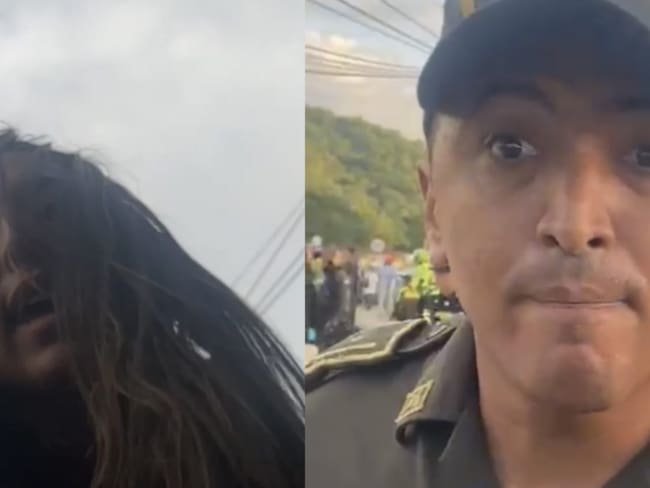 Retiran del cargo a policía que agredió a periodista durante protesta en Santa Marta
