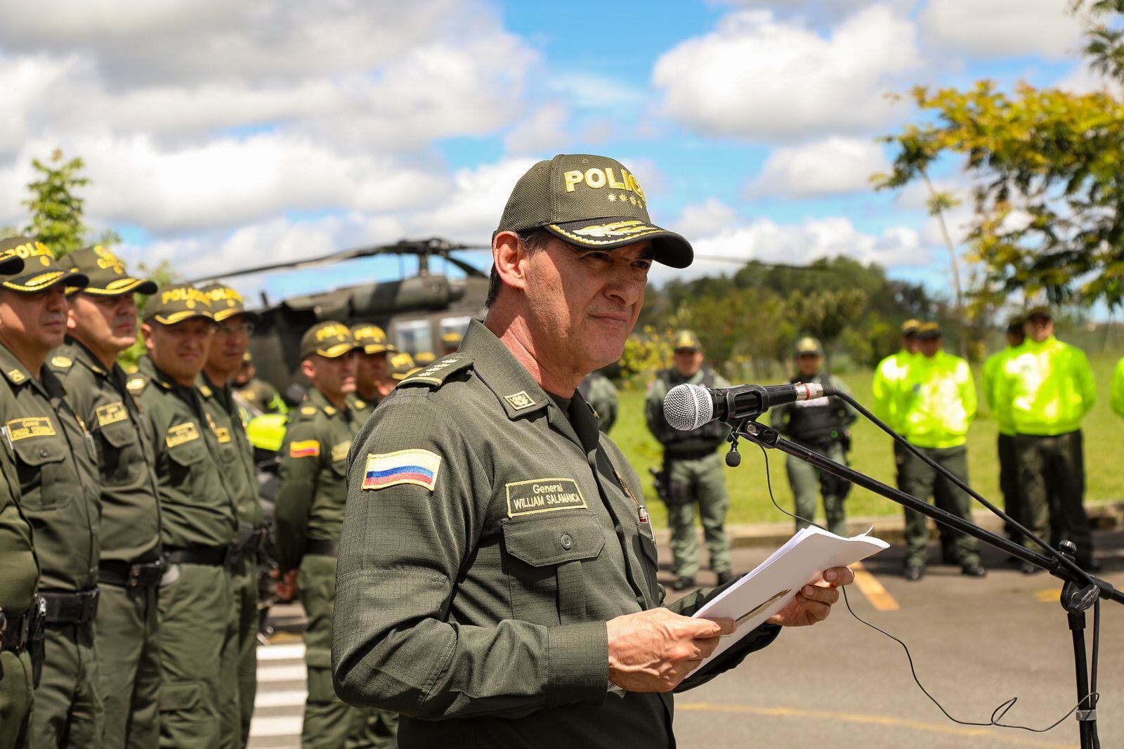 El director de la Policía Nacional, General William Salamanca. FOTO Policía Nacional