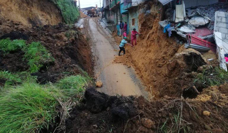 Zona de emergencia en Marquetalia, Caldas