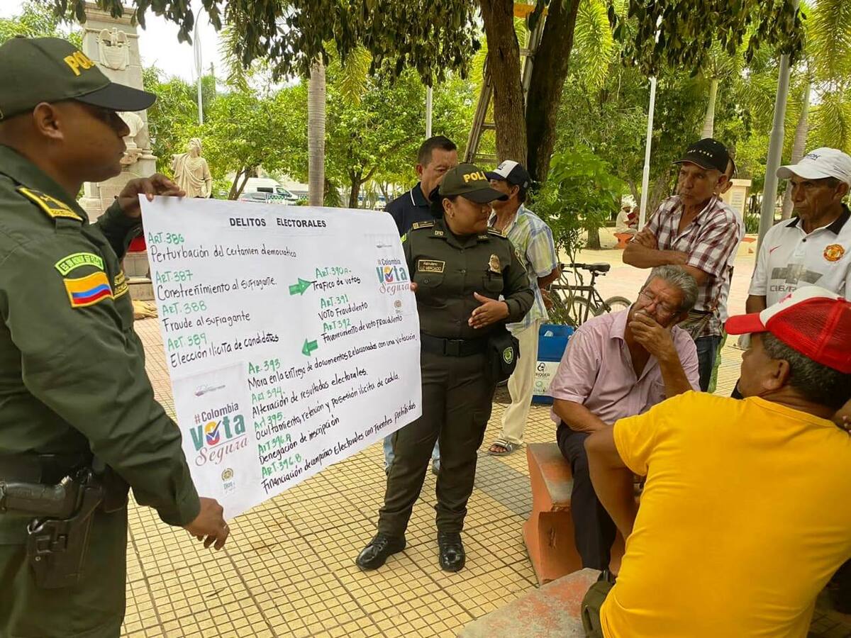 Policía Bolívar realiza ‘Campaña contra delitos electorales’