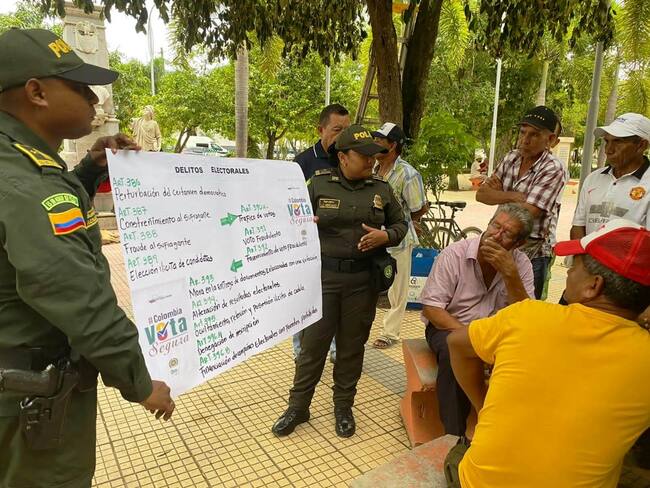 Policía Bolívar realiza ‘Campaña contra delitos electorales’