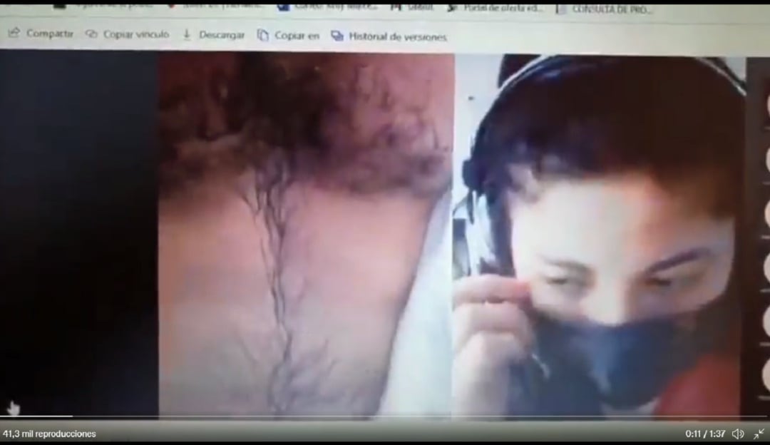 Video viral en redes sociales