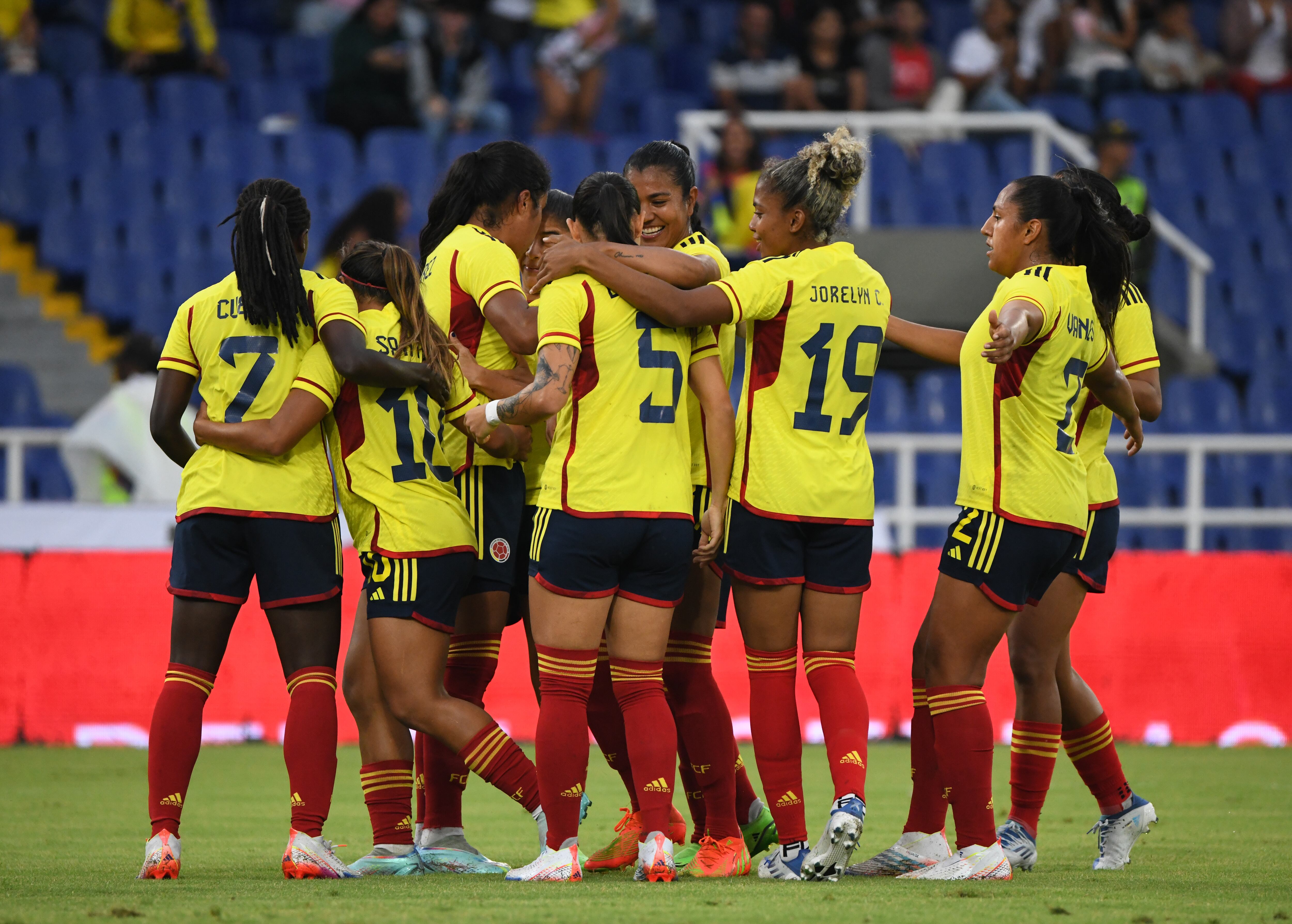 Selección Colombia en el partido amistoso ante Zambia / Foto:FCF
