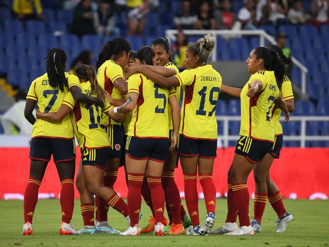 Selección Colombia en el partido amistoso ante Zambia / Foto:FCF