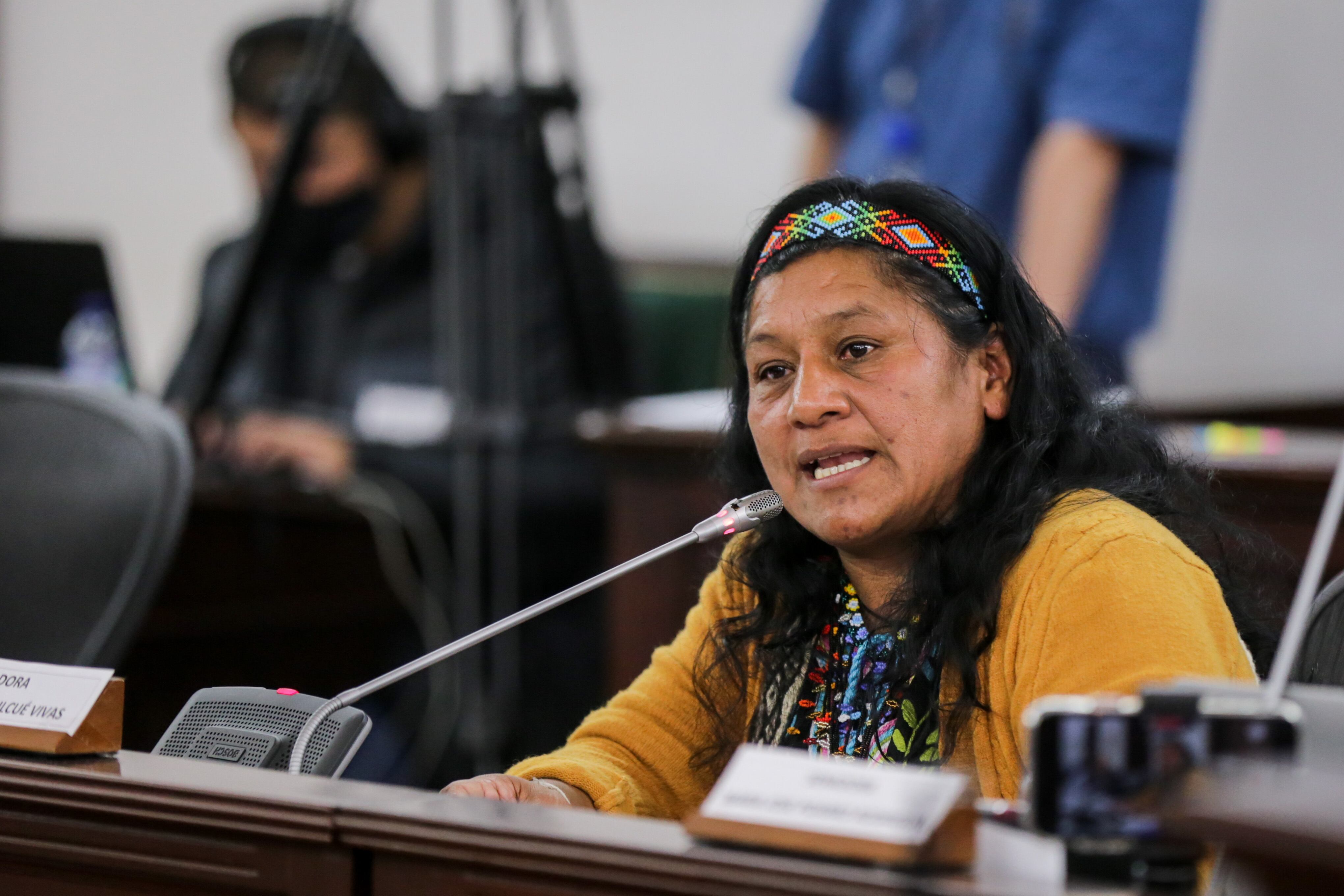 Aída Quilcué. (Colprensa-Mariano Vimos)